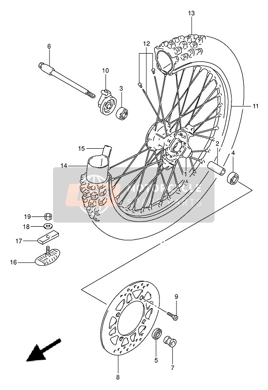 Roue avant