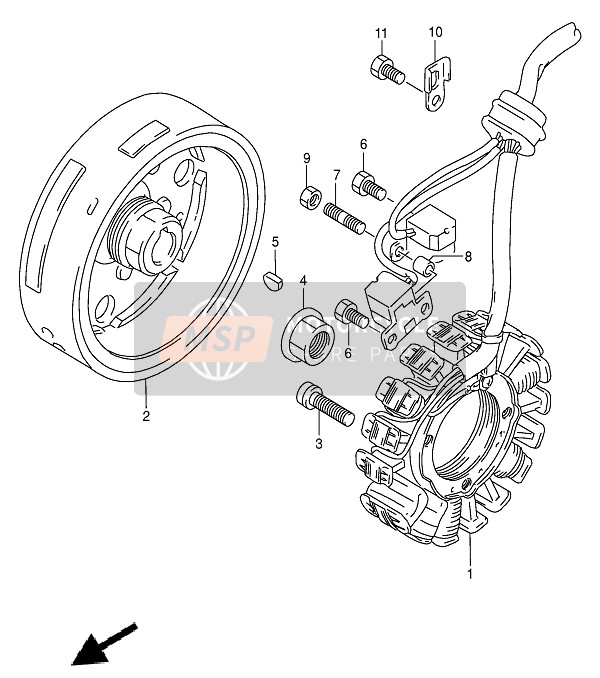 Suzuki DR350 1994 MAGNETZÜNDER für ein 1994 Suzuki DR350