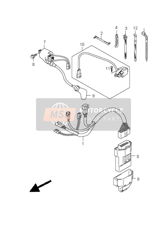 3661037F30, Harness, Wiring, Suzuki, 0