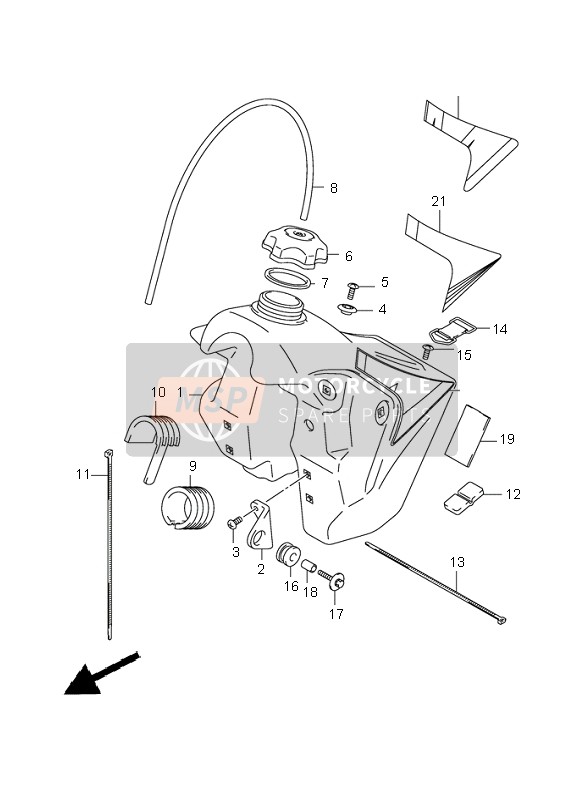 4454237F00, Rubber, Suzuki, 2