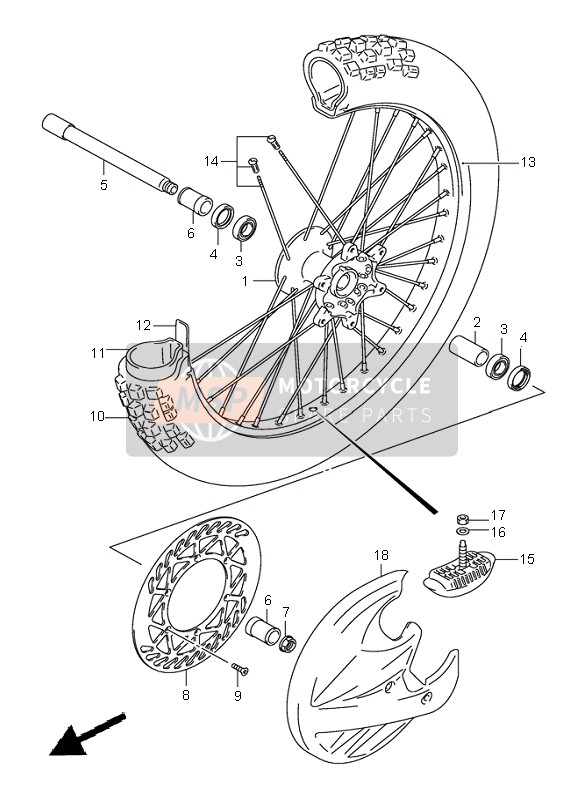 Roue avant