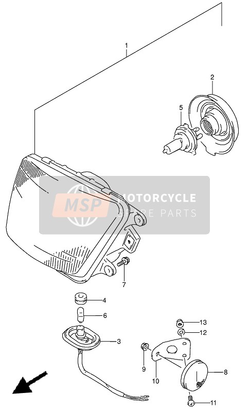 3510012D52999, Scheinwerfer, Suzuki, 0