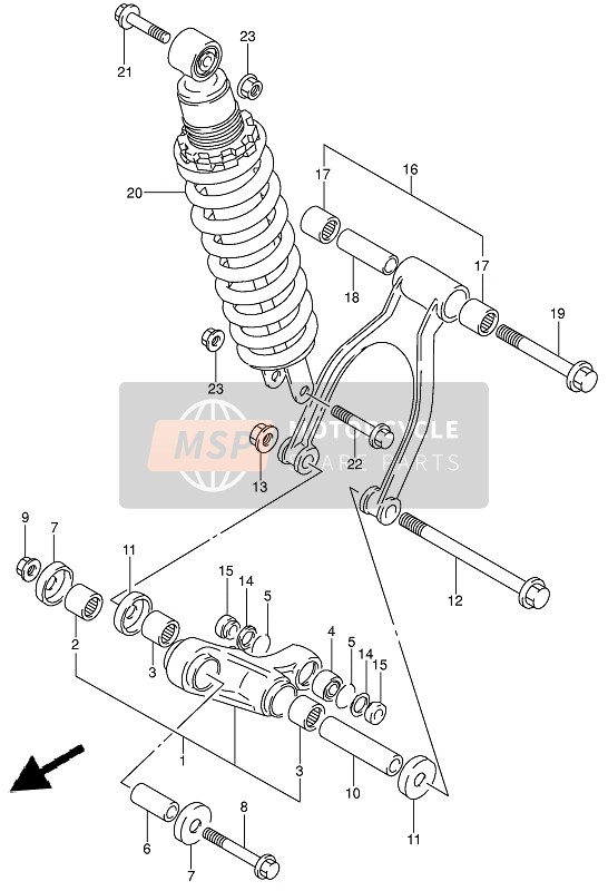 0918014013, Spacer, Center, Suzuki, 2