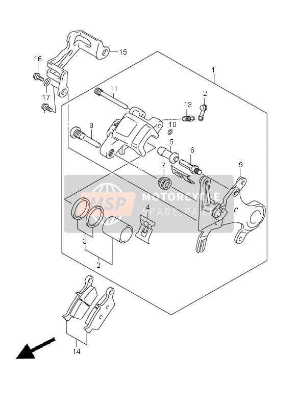 BREMSSATTEL HINTEN