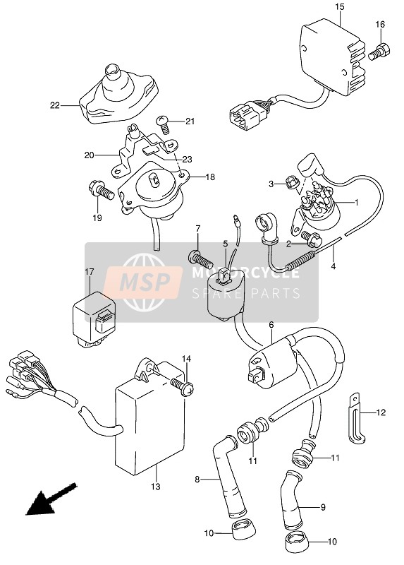 Suzuki DR650RSE(U) 1992 Electrical for a 1992 Suzuki DR650RSE(U)