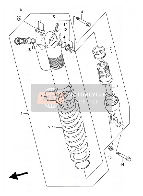 6268028E00, Collar Set Rr Shock Absorber, Suzuki, 0