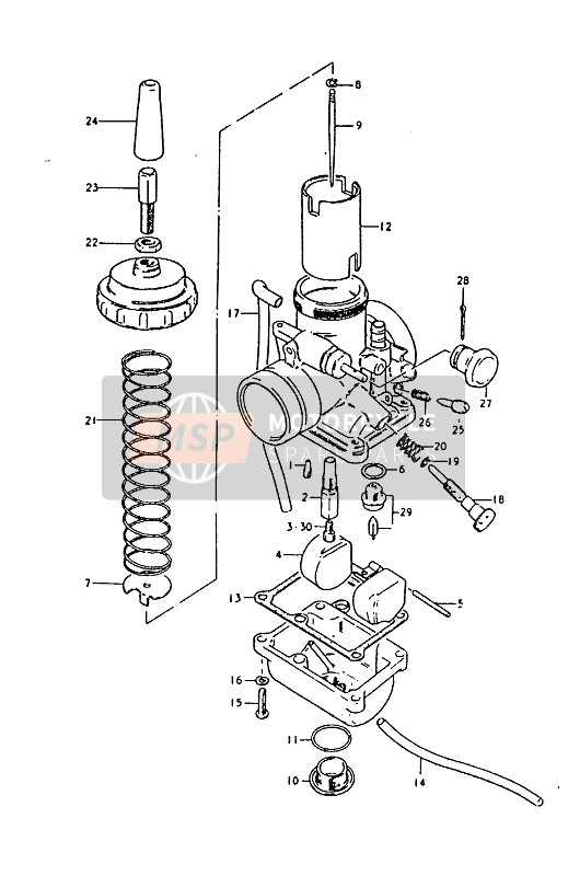 Carburateur (RM50N,RM50T,RM50X)