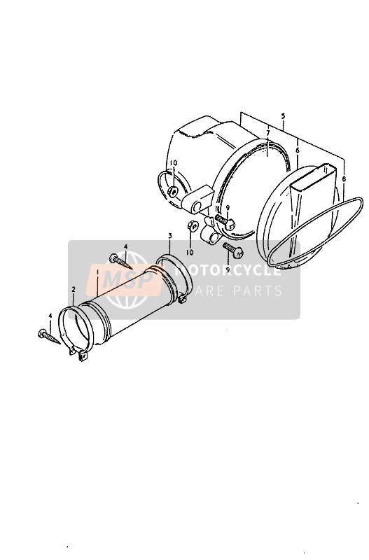 Suzuki RM50  (78-92-96-99) 1996 Luftfilter (RM50N,RM50T,RM50X) für ein 1996 Suzuki RM50  (78-92-96-99)