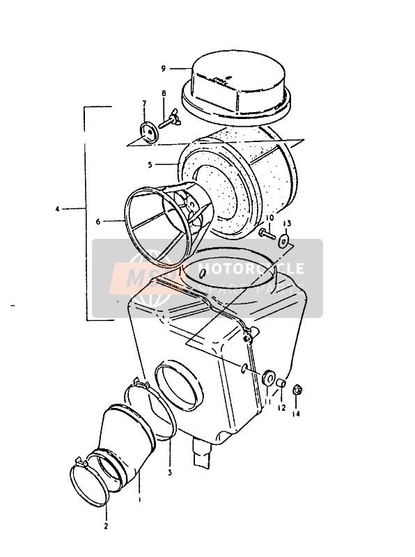 Suzuki RM100 (92-96-99) 1996 LUFTFILTER für ein 1996 Suzuki RM100 (92-96-99)