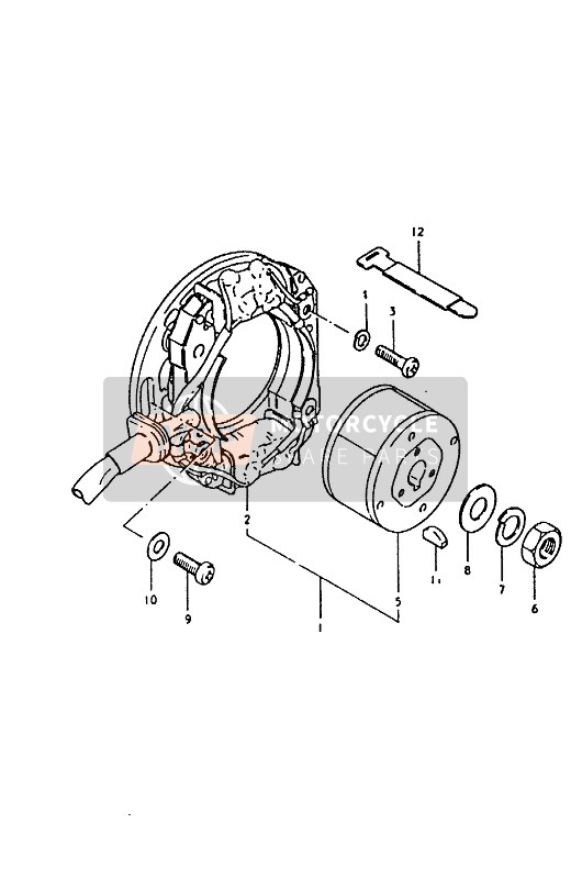 0914010041, Nut 10mm, Suzuki, 1