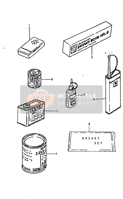 Suzuki RM100 (92-96-99) 1996 Optional for a 1996 Suzuki RM100 (92-96-99)