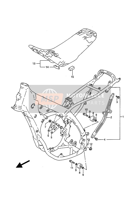 4529928E00, Supporto Antivibrante Sella, Suzuki, 0