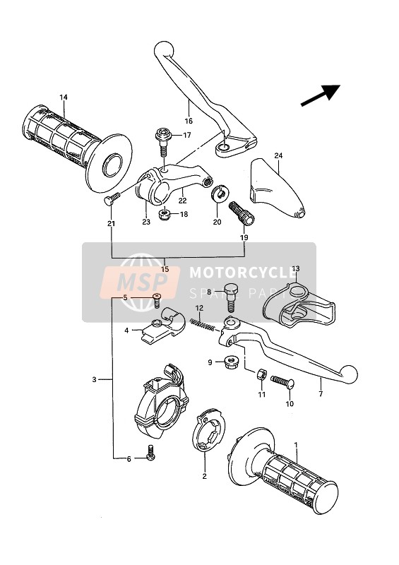 5751128C00, # Aufnahme. Kupplungshebel, Suzuki, 0