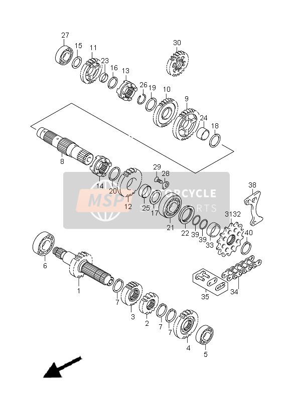 0930025032, Bush, 1ST & 2ND Driven   Gear, Suzuki, 2