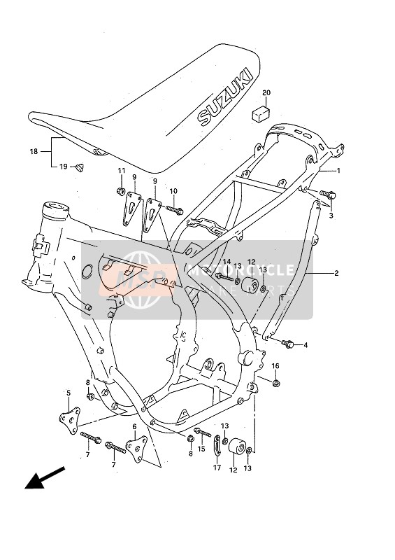 4199228E11, Plate, Engine Mount  Front Lh, Suzuki, 0