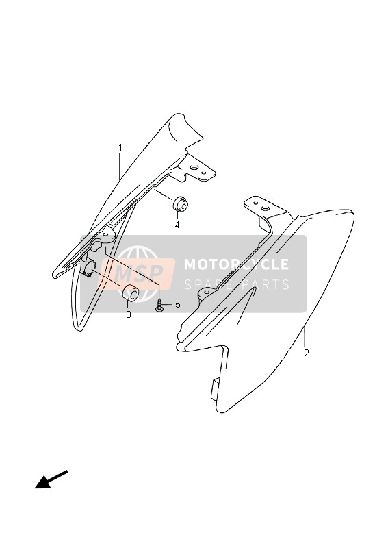 4711114H0130H, Cover, Frame Rh (White), Suzuki, 0