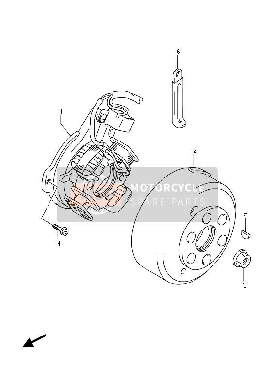 3210208G00, Rotor Assy, Suzuki, 0