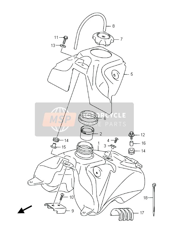 4420029F01, Tappo Serbatoio Carburante, Suzuki, 1