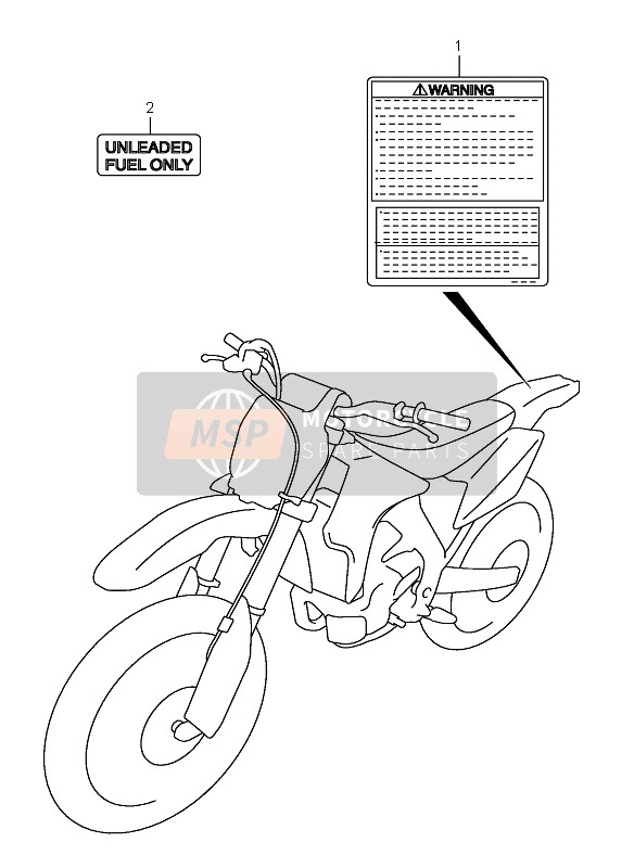 6862301B01, Etichetta Raccomandazioni Carb, Suzuki, 2