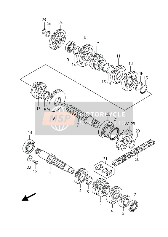 2762003B00, Joint Set, Chain, Suzuki, 0