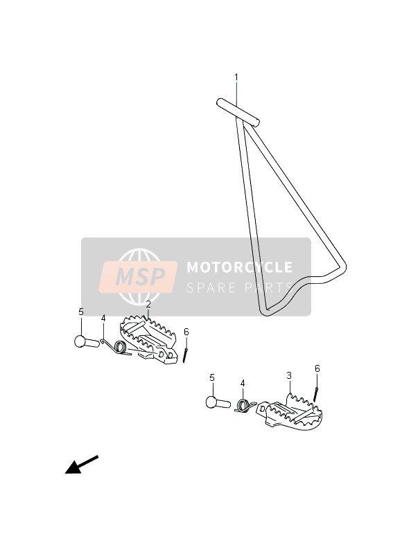 Suzuki RM85 (SW & LW) 2015 STÄNDER (LW) für ein 2015 Suzuki RM85 (SW & LW)