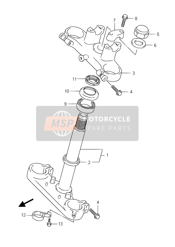 Suzuki RM85 (SW & LW) 2015 Stelo & Timone per un 2015 Suzuki RM85 (SW & LW)