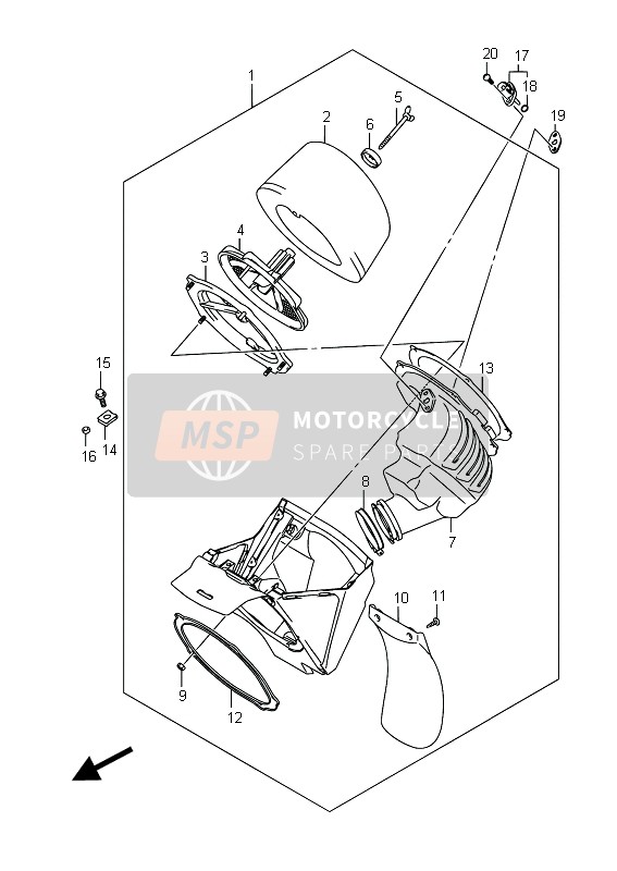 1378010H00, Filtro Aire, Suzuki, 0