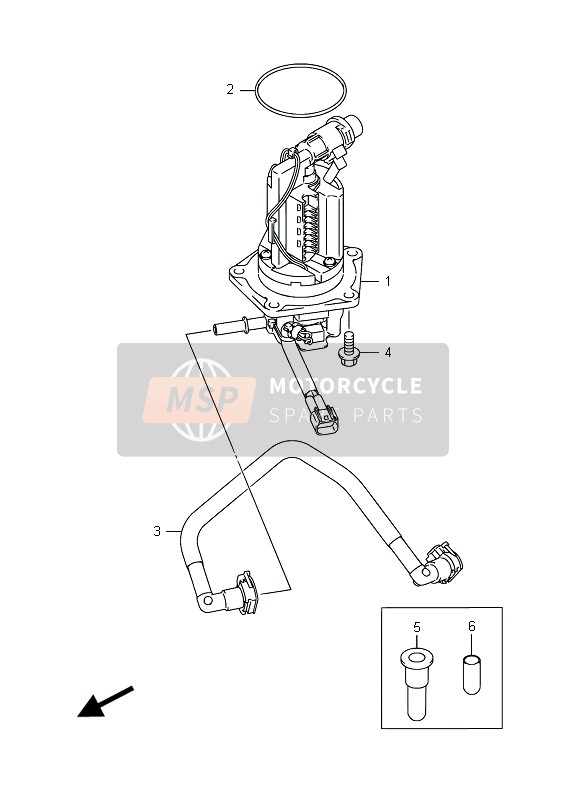 Suzuki RM-Z250 2015 KRAFTSTOFFPUMPE für ein 2015 Suzuki RM-Z250