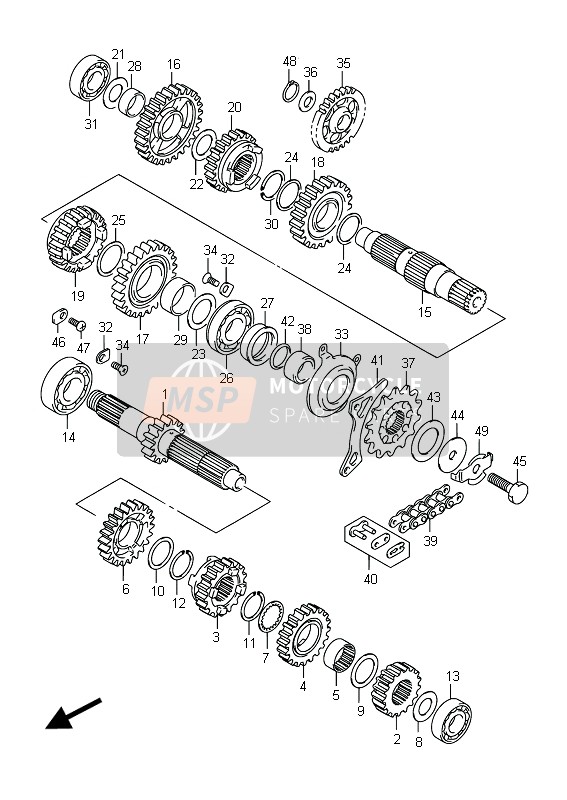 2423128H20, Gear, 3RD Drive (NT:17), Suzuki, 2