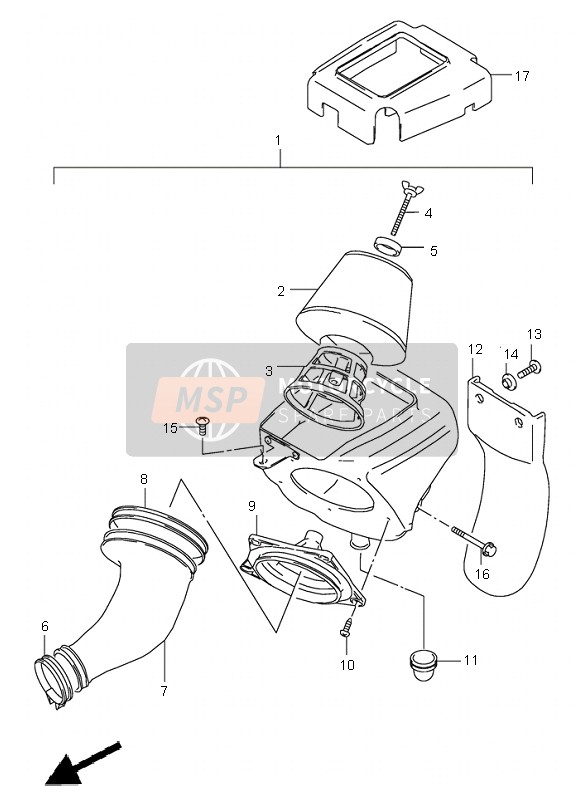 Suzuki RM85 (SW & LW) 2006 Air Cleaner for a 2006 Suzuki RM85 (SW & LW)