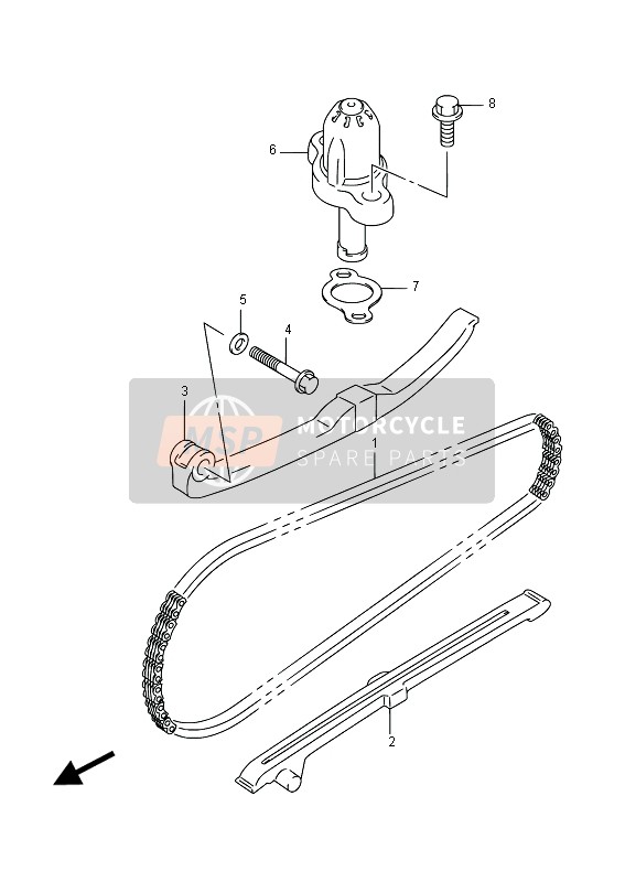 Suzuki DR-Z70 2016 Cam Chain for a 2016 Suzuki DR-Z70