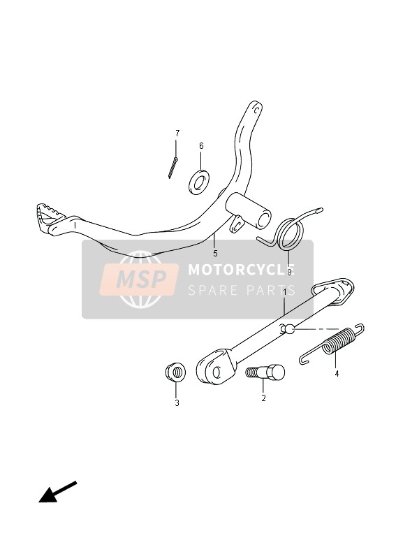 Suzuki DR-Z70 2016 Stand for a 2016 Suzuki DR-Z70