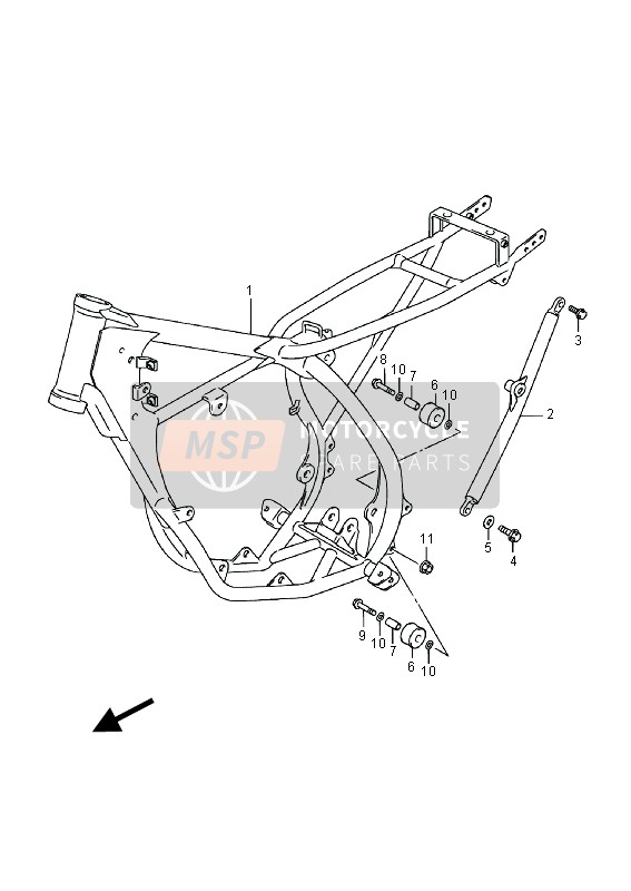 Suzuki RM85 2016 Cadre pour un 2016 Suzuki RM85