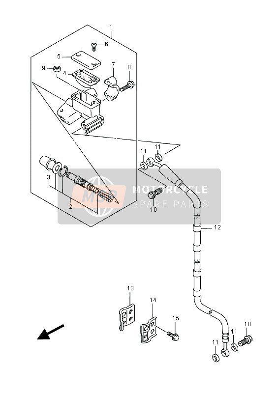 Suzuki RM85 2016 Front Master Cylinder for a 2016 Suzuki RM85