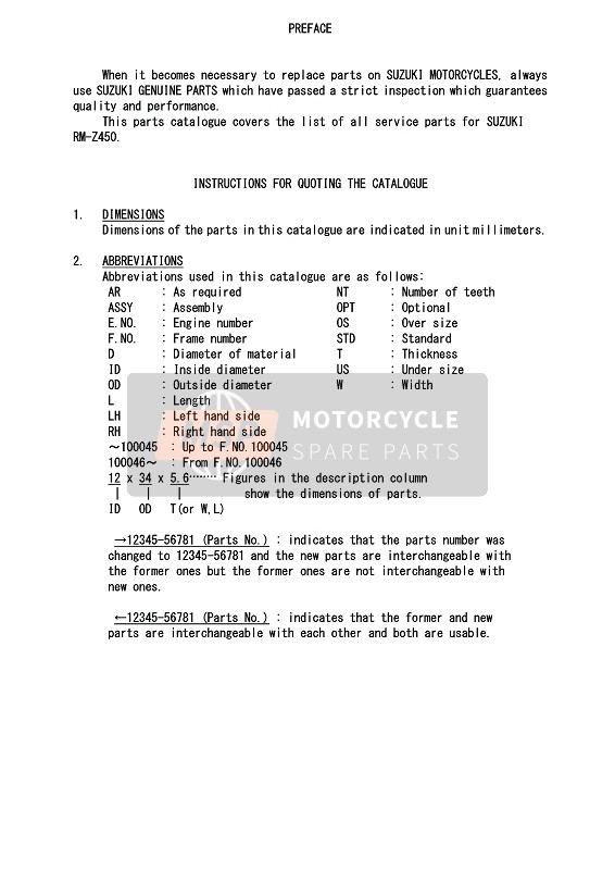 Suzuki RM-Z450 2016 VORWORT 2 für ein 2016 Suzuki RM-Z450