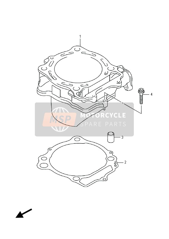 Suzuki RM-Z450 2016 Cylindre pour un 2016 Suzuki RM-Z450