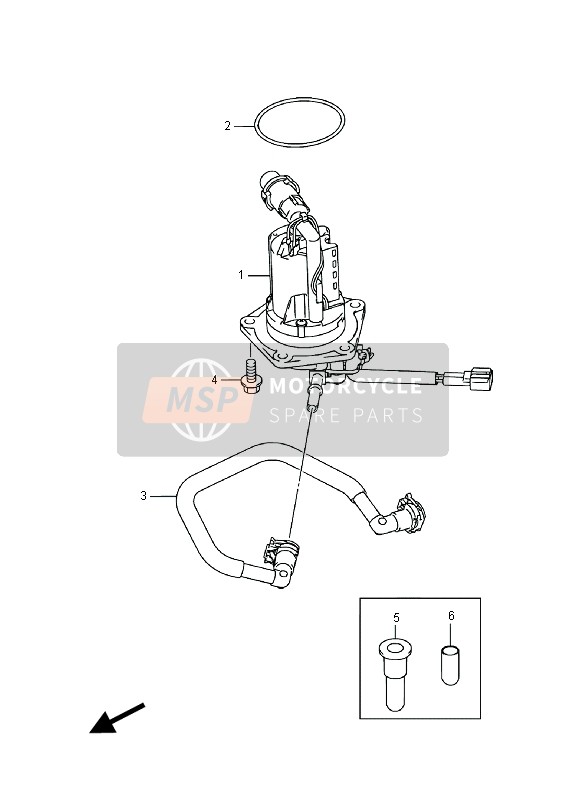 Suzuki RM-Z450 2016 Pompe à carburant pour un 2016 Suzuki RM-Z450