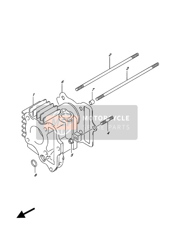 Suzuki DR-Z70 2017 Cylinder for a 2017 Suzuki DR-Z70