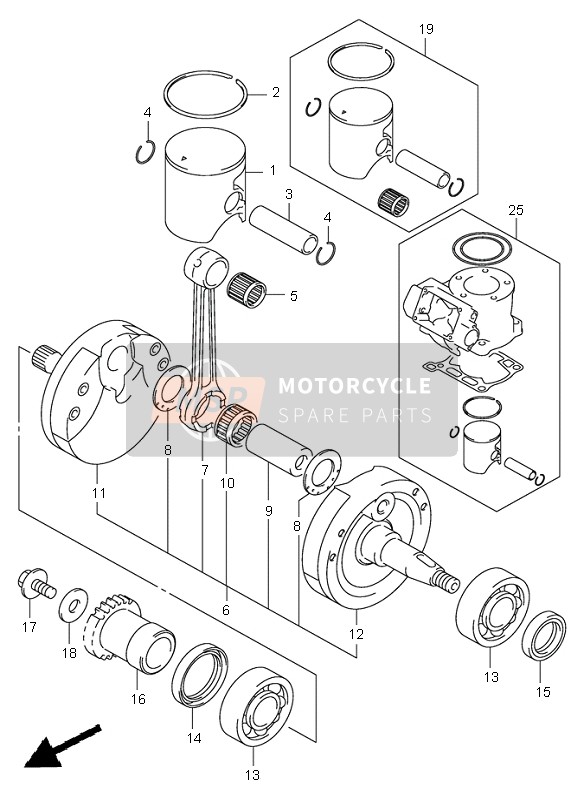 1220036F40, Krukas Set, Suzuki, 0