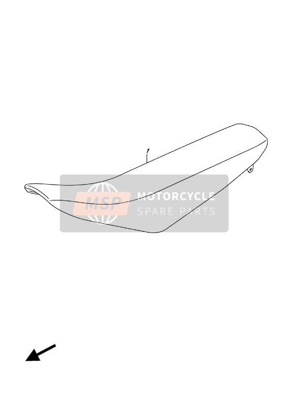 4510049H04BDF, Seat Set (Yellow/black), Suzuki, 0