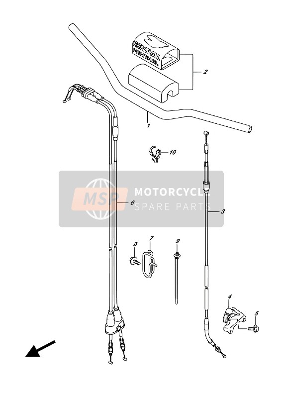 Suzuki RM-Z250 2018 Lenker für ein 2018 Suzuki RM-Z250