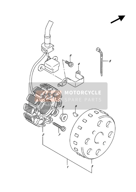 Suzuki RM-Z450 2018 MAGNETZÜNDER für ein 2018 Suzuki RM-Z450