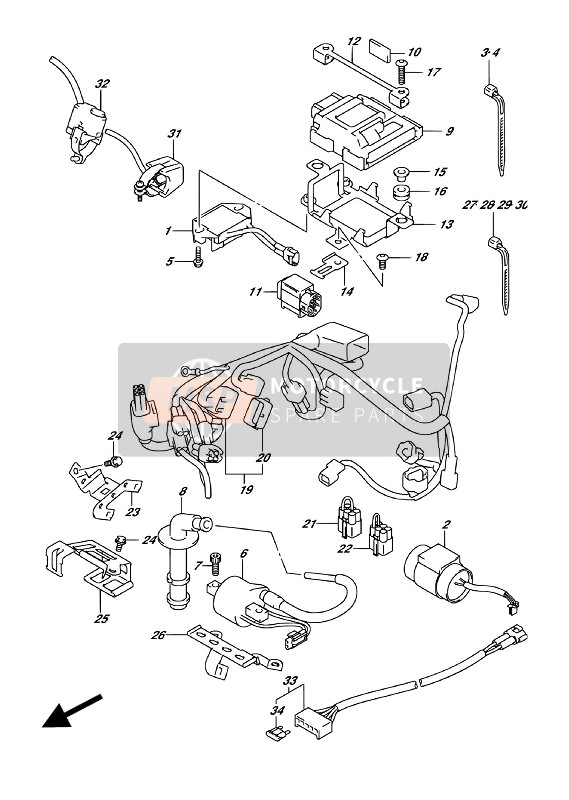 3665446H01, Cap,Ts, Suzuki, 2