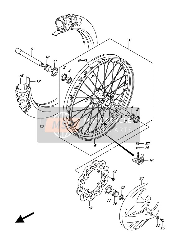 6527008G00, Velgklem, Suzuki, 4