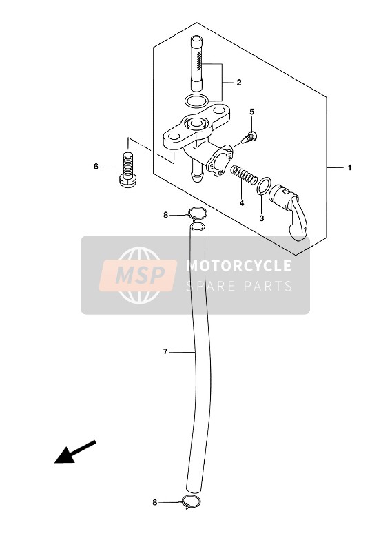 Suzuki RM85 (LW) 2018 Robinet de carburant pour un 2018 Suzuki RM85 (LW)