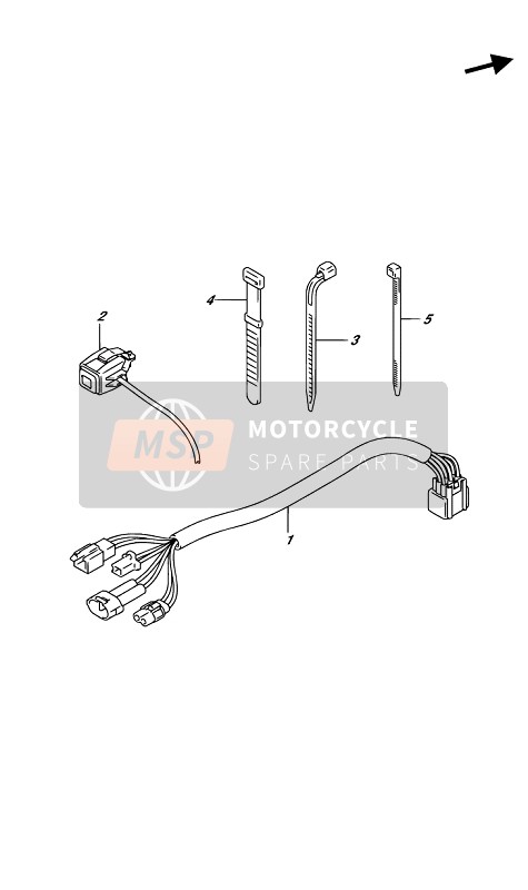 Suzuki DR-Z125L 2019 Arnés de cableado para un 2019 Suzuki DR-Z125L