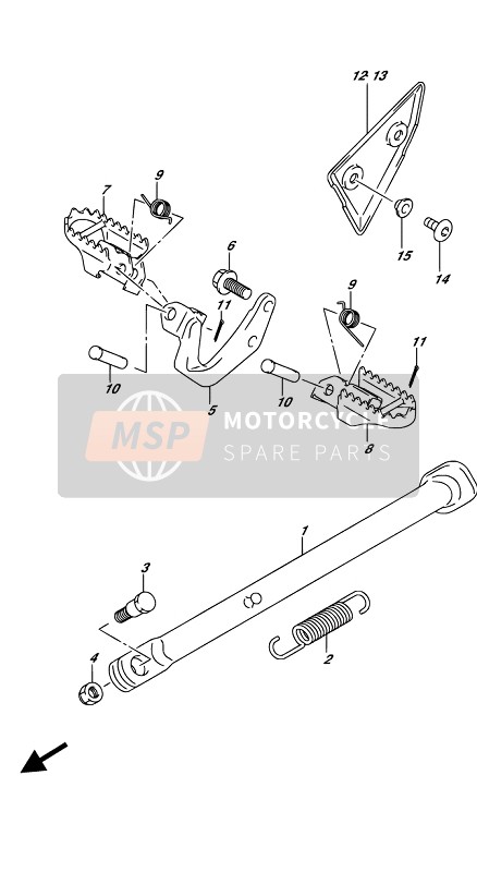 Suzuki DR-Z125L 2019 In Piedi 2 per un 2019 Suzuki DR-Z125L