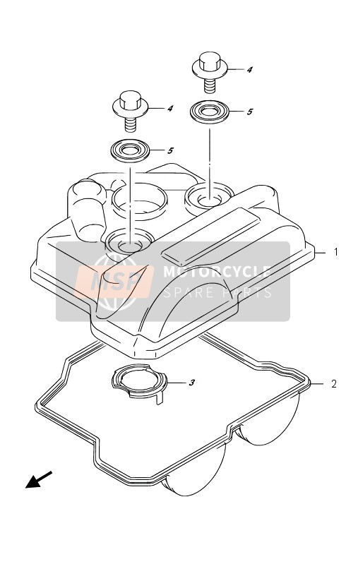 1117349H10, Gasket,Cyl Head Cover No.1, Suzuki, 0