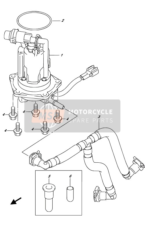 Suzuki RM-Z250 2019 Pompe à carburant pour un 2019 Suzuki RM-Z250