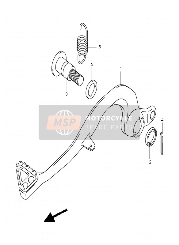 Suzuki RM250-Z 2006 Rear Brake for a 2006 Suzuki RM250-Z